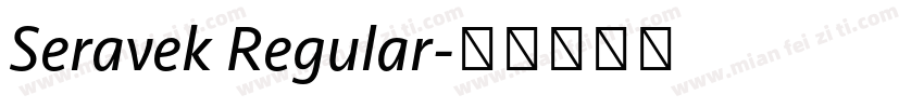 Seravek Regular字体转换